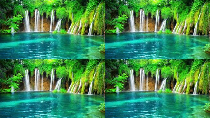 春季瀑布瀑布河流旅游景区世界著名景点