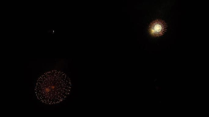 夜空中的烟花LED视频演唱会视频CG动画