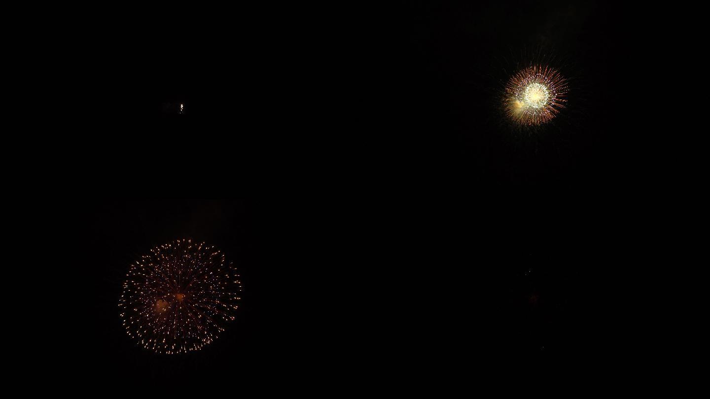 夜空中的烟花LED视频演唱会视频CG动画