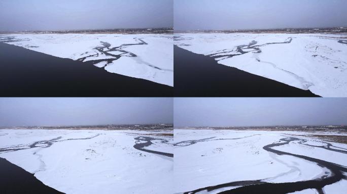 冬季河套平原冰雪黄河-05