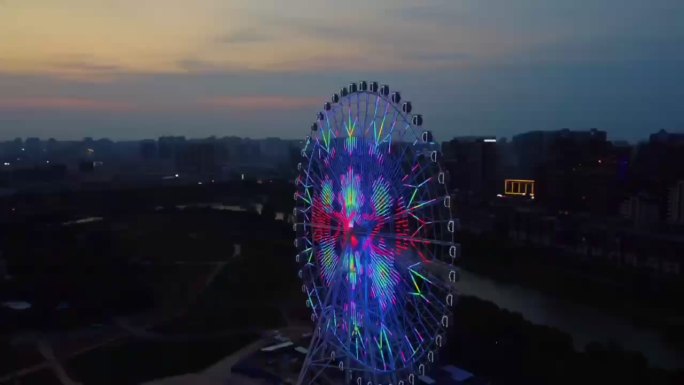 摩天轮夜景