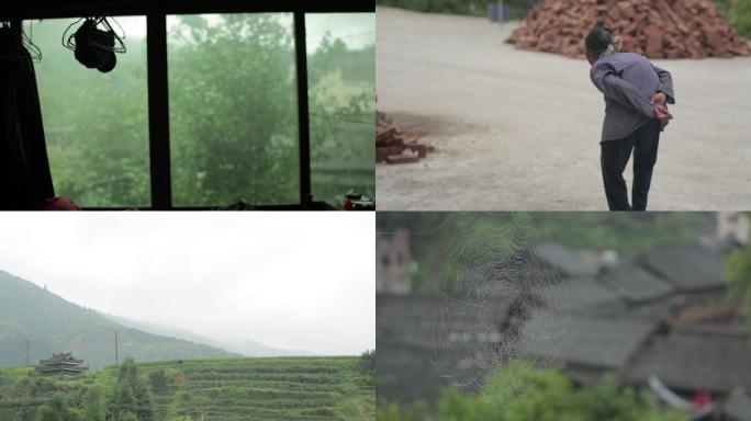 实拍桂林贫困山区乡村生活视频素材