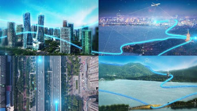 【4K】智慧杭州科技未来城市/物联网5G