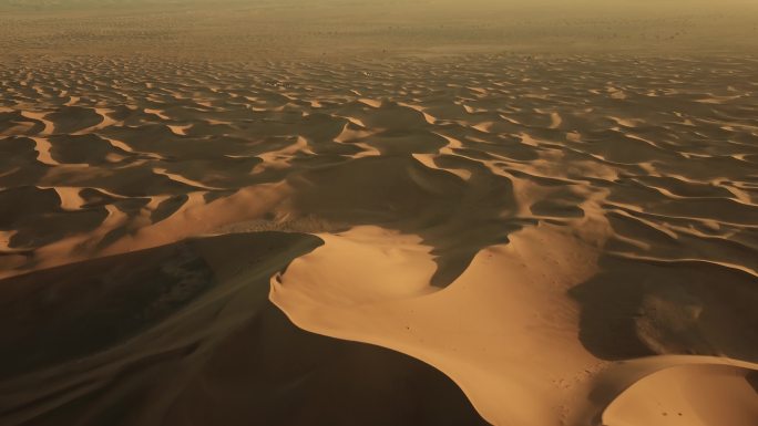 撒哈拉沙漠沙丘鸟瞰图