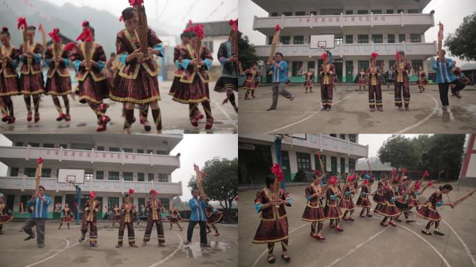 农村 跳舞 少数名族 乡村舞蹈 表演