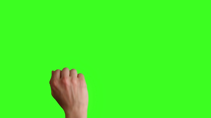手势合集绿色屏幕