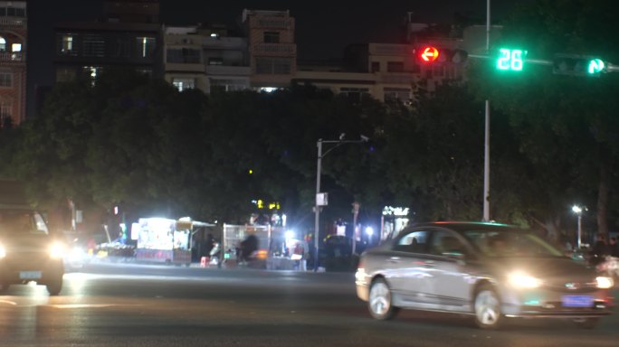 红绿灯，行车路人交通综合