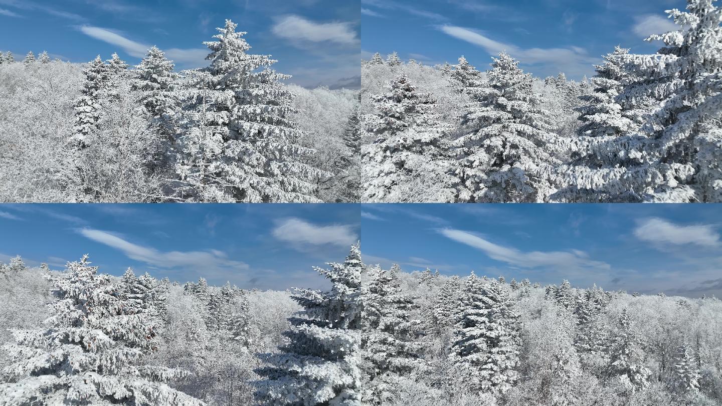 航拍雪山