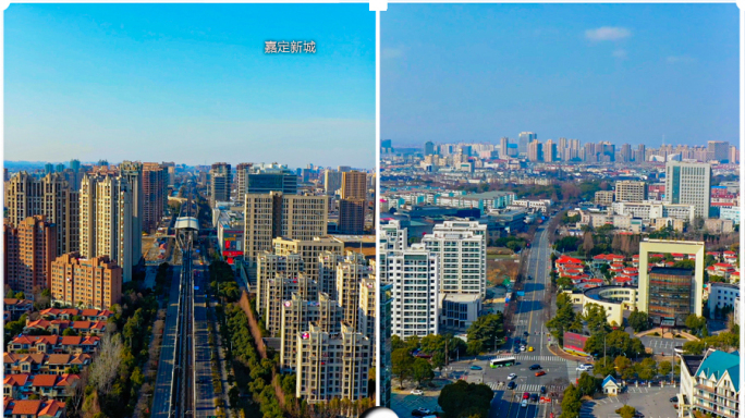 上海嘉定地标风光宣传航拍