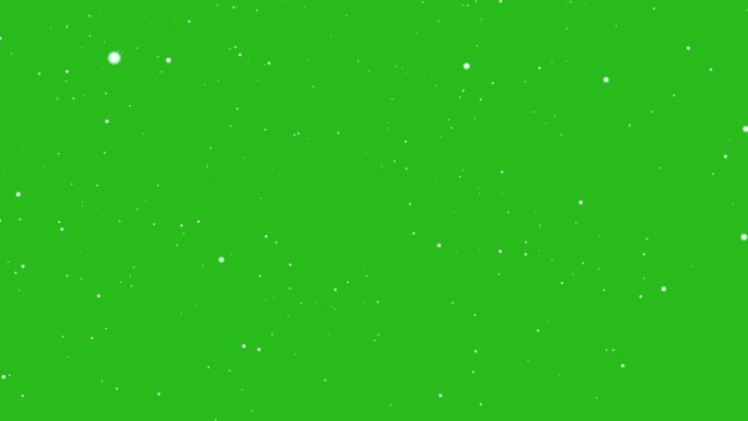 在绿色背景上随风飘落的小雪