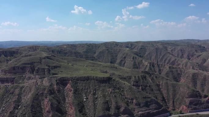 4K  黄河边地形 地貌