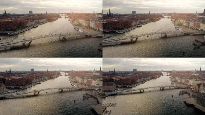 哥本哈根城市景观人群首都城市游客