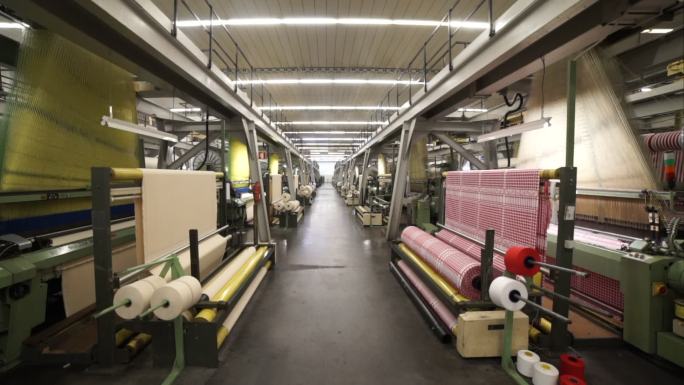 工厂织机生产车间外贸加工轻工业