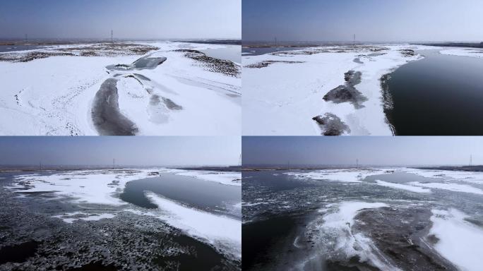 冬季河套平原冰雪黄河-22