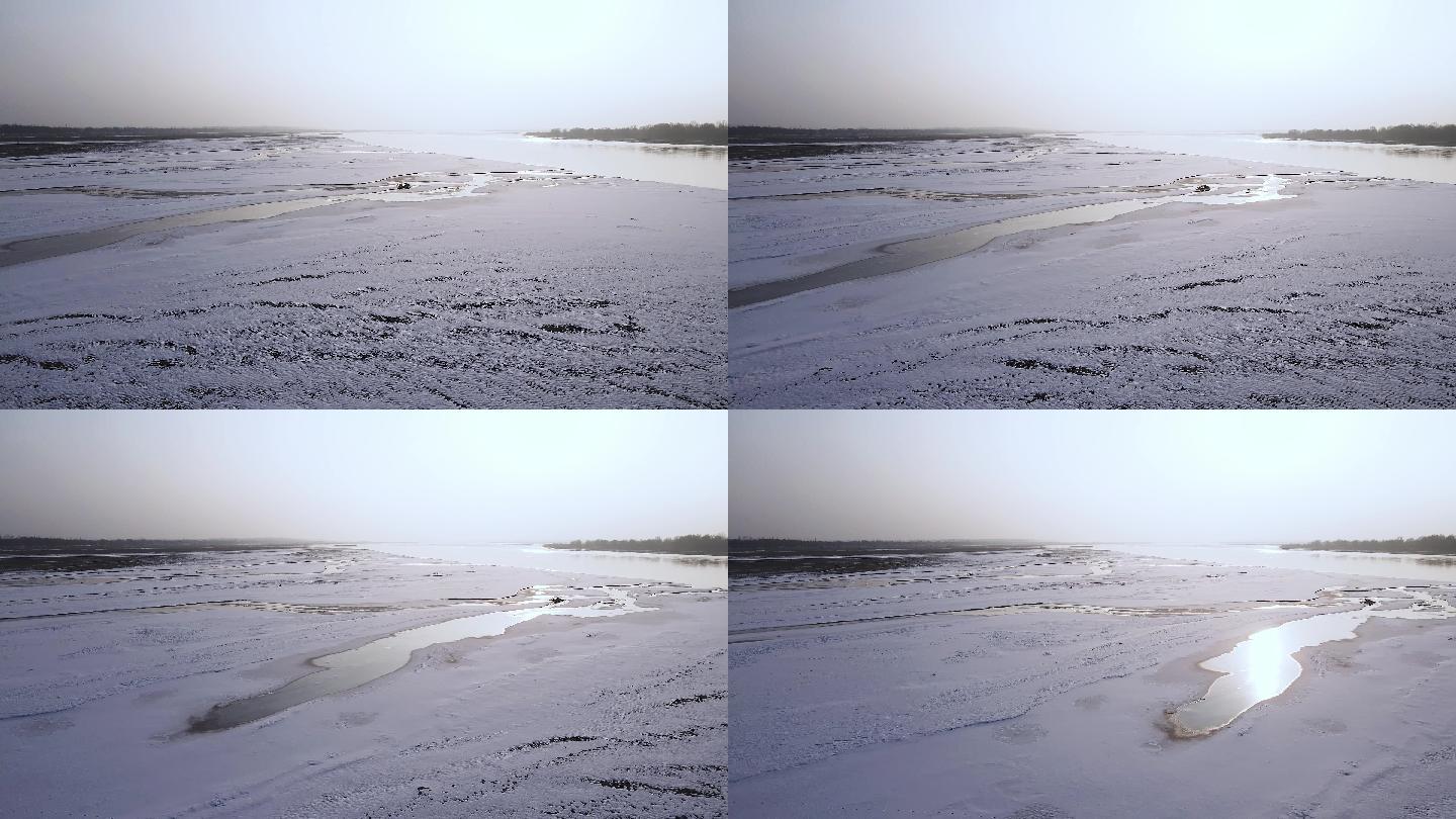 冬季河套平原冰雪黄河-07