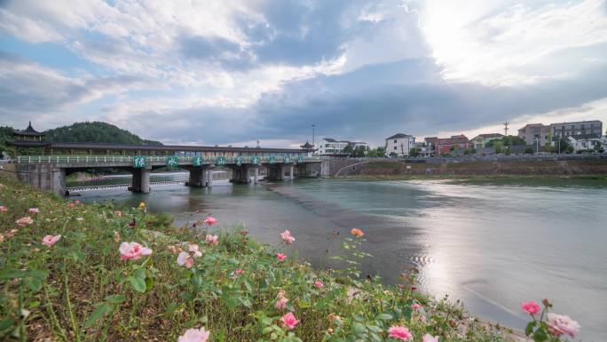 浙江金华市婺城区琅琊镇白沙溪延时摄影