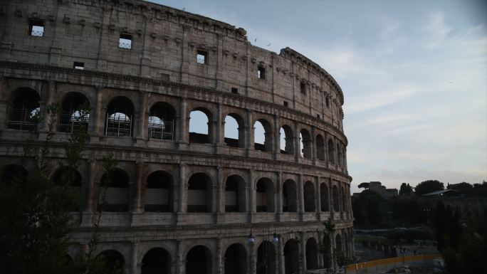 罗马圆形竞技场城市素材航拍罗马视频旅游宣