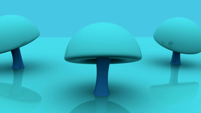 3D蓝蘑菇舞蹈摇摆