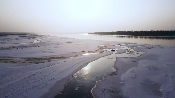 冬季河套平原冰雪黄河-08