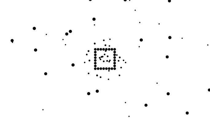白色背景上的纯黑点