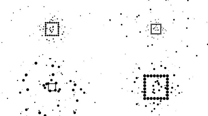 白色背景上的纯黑点