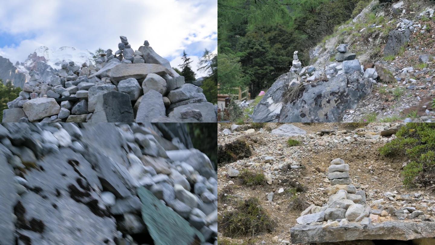 高原山巅雪山玛尼堆2