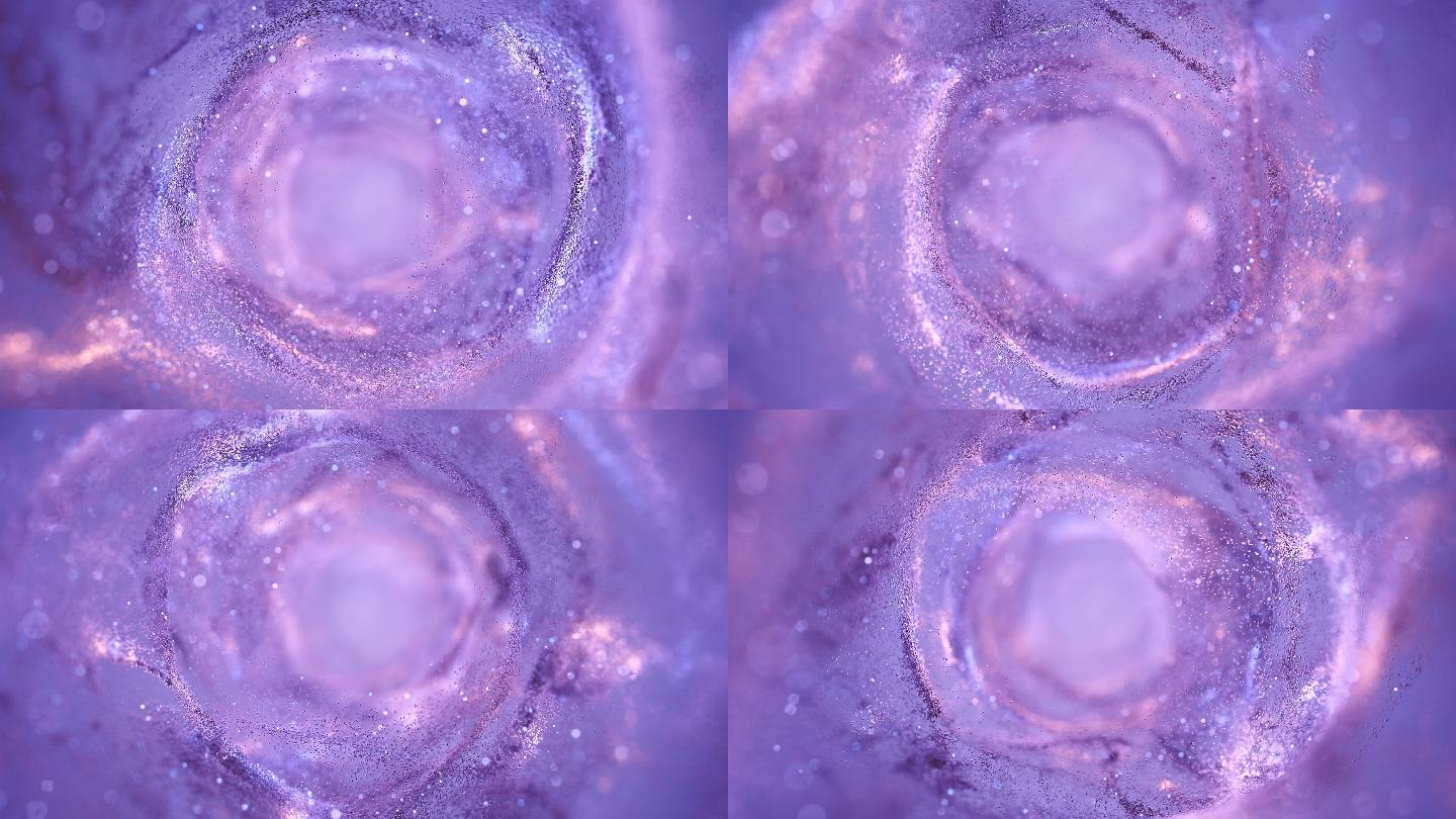 紫色隧道抽象背景颗粒感穿梭穿越微观例子