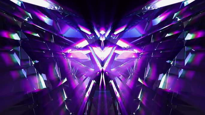 彩色钻石背景场景舞台光效紫色璀璨闪耀
