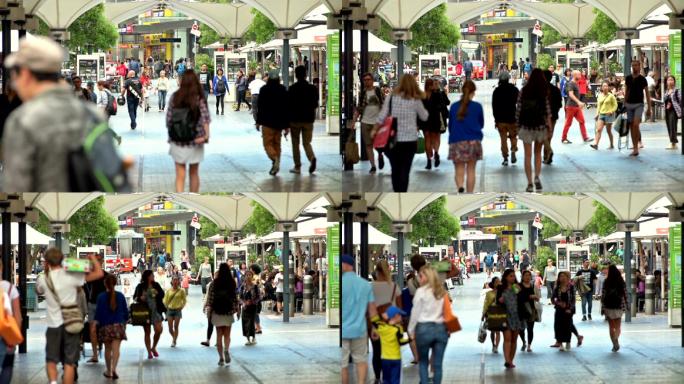 著名购物街欧洲街头步行街英国商城