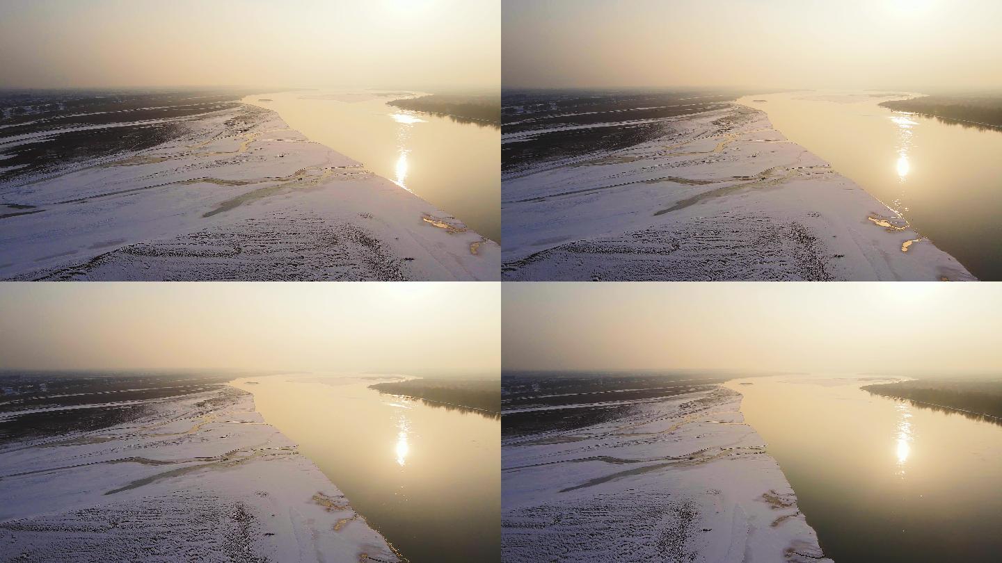 冬季河套平原冰雪黄河-02