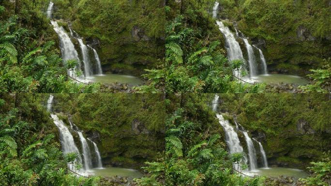 雨林中的瀑布矿泉水农夫山泉水质广告