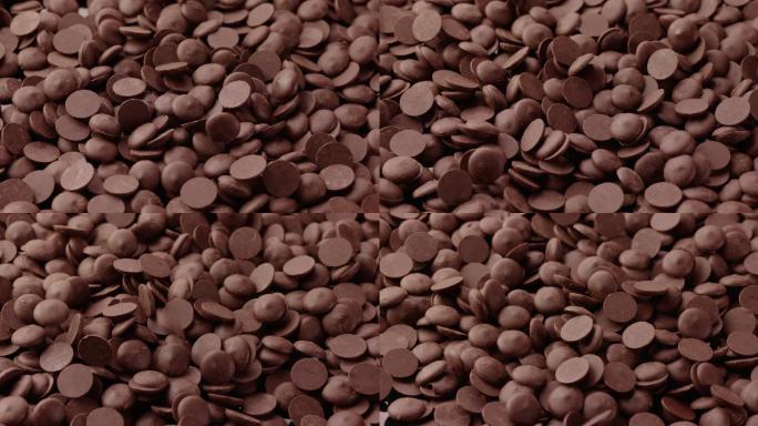 巧克力糖纽扣巧克力豆视频素材零食