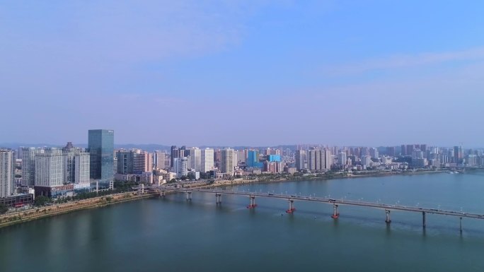 湖南株洲航拍空境城市航拍湘江航拍湘江游轮