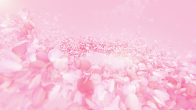 粉色玫瑰花瓣粉嫩花瓣幸福美满甜蜜爱情