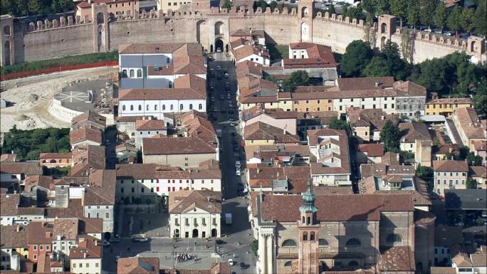 意大利城市鸟瞰图意大利宣传片航拍城市建筑