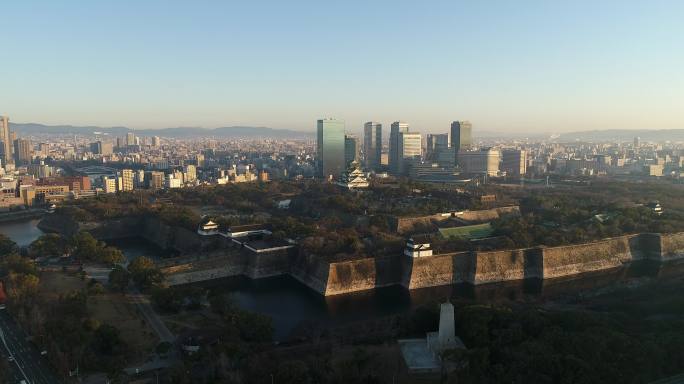 日本城市景观城市建筑快速发展航拍延时国外