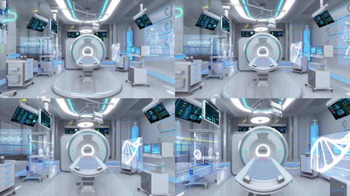C4D三维模型未来医疗室