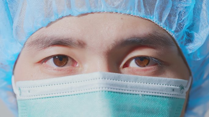 男科学眼睛眼球眼神特写实拍视频