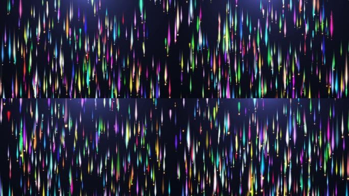 彩色颗粒背景五彩粒子LED粒子背景发光粒