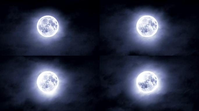 月亮赏月满月月球