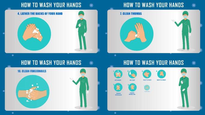 洗手步骤信息图洗手步骤讲卫生