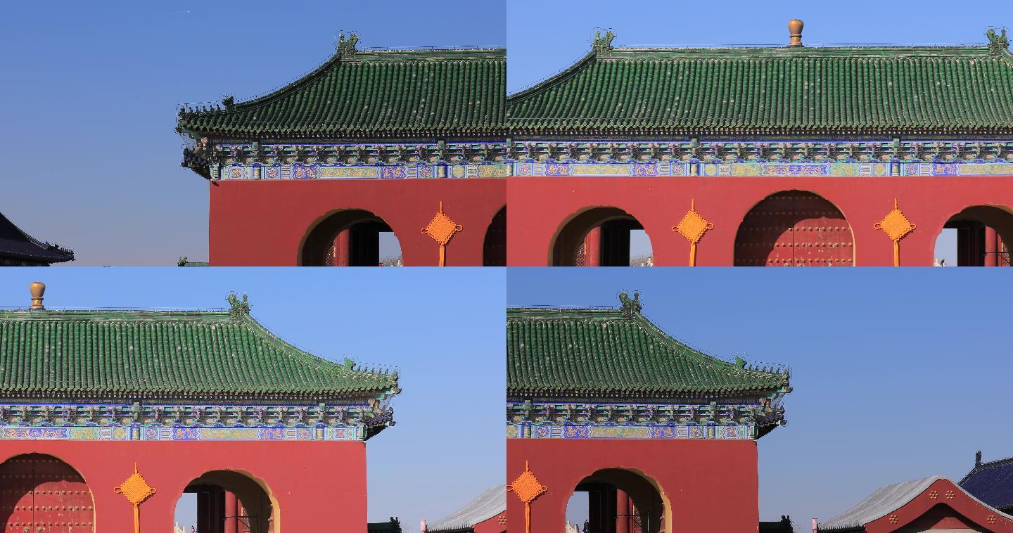 北京天坛祈年门4K拍摄