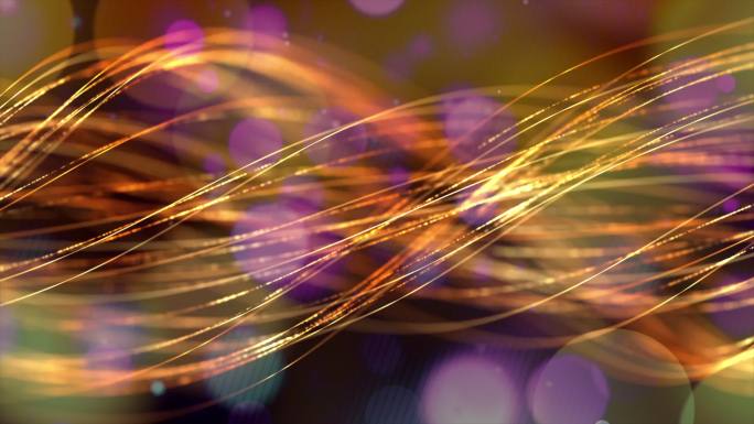 橙色螺旋和紫色灯光的抽象背景