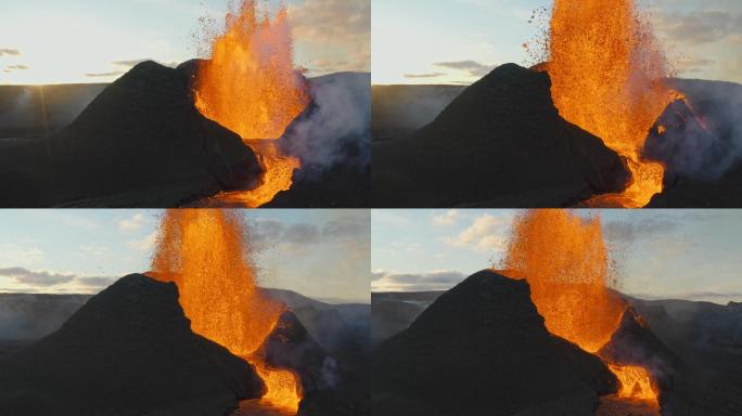 冰岛雷克雅内斯半岛火山喷发