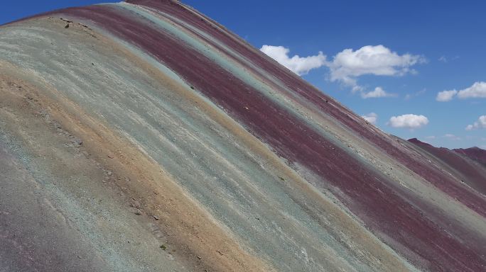 秘鲁 彩虹山 维尼昆卡 4k航拍 全景