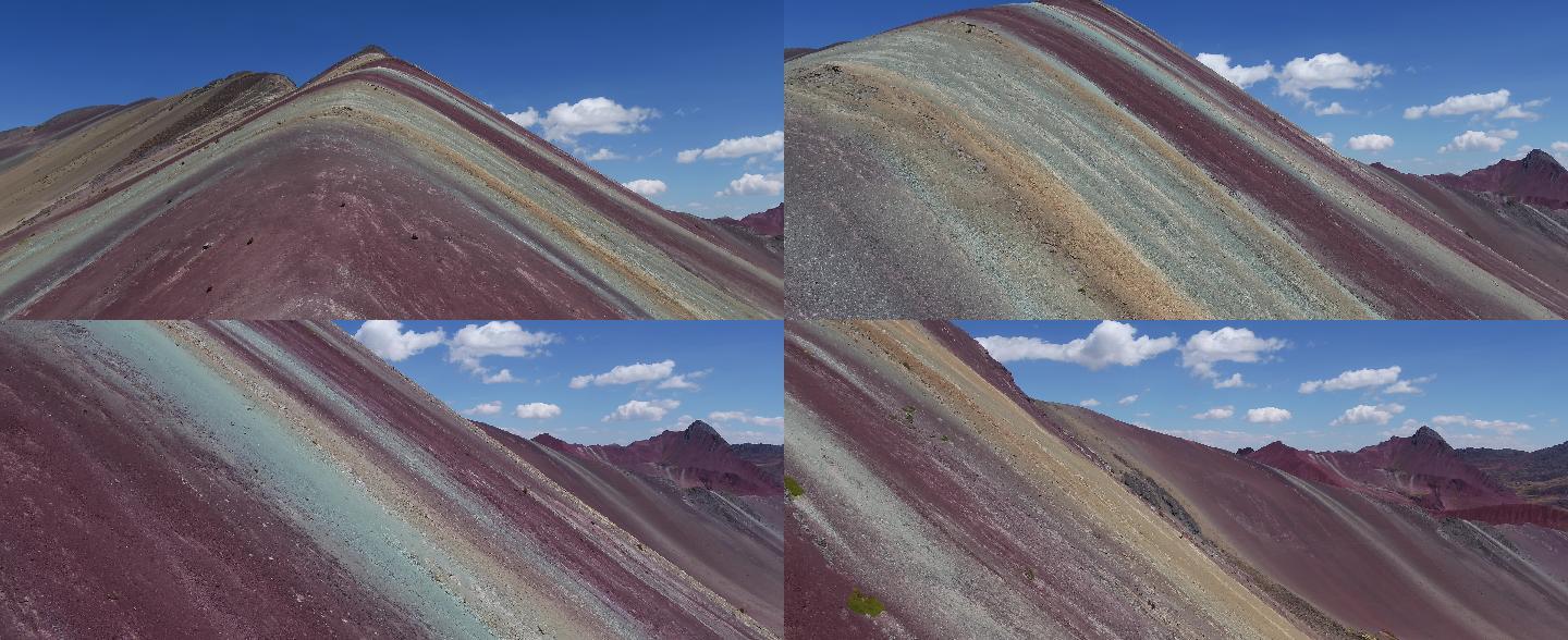 秘鲁 彩虹山 维尼昆卡 4k航拍 全景