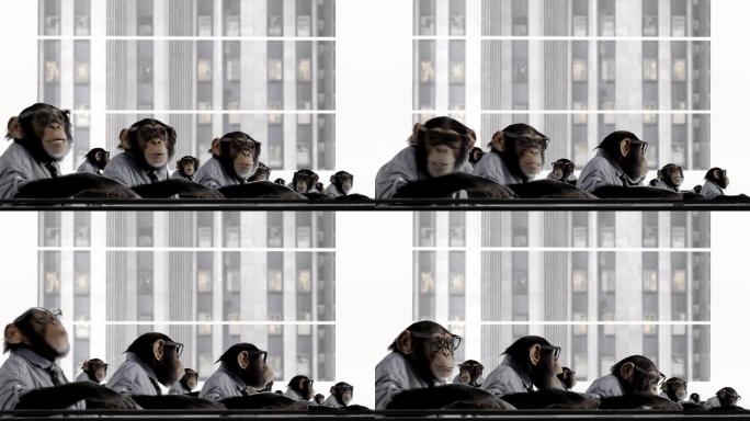 猴子团队大猩猩人猿灵长类