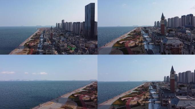 大连-东港-威尼斯水城-航拍1080p