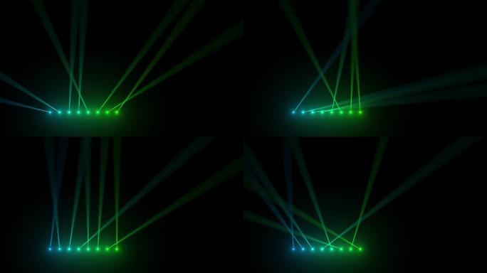 4K半屏8灯自由摇摆七彩变色灯射灯光束灯