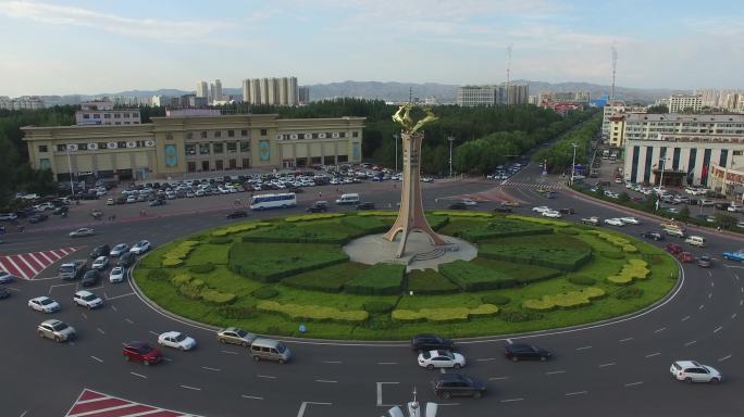 包头标志建筑物—— 一宫环岛